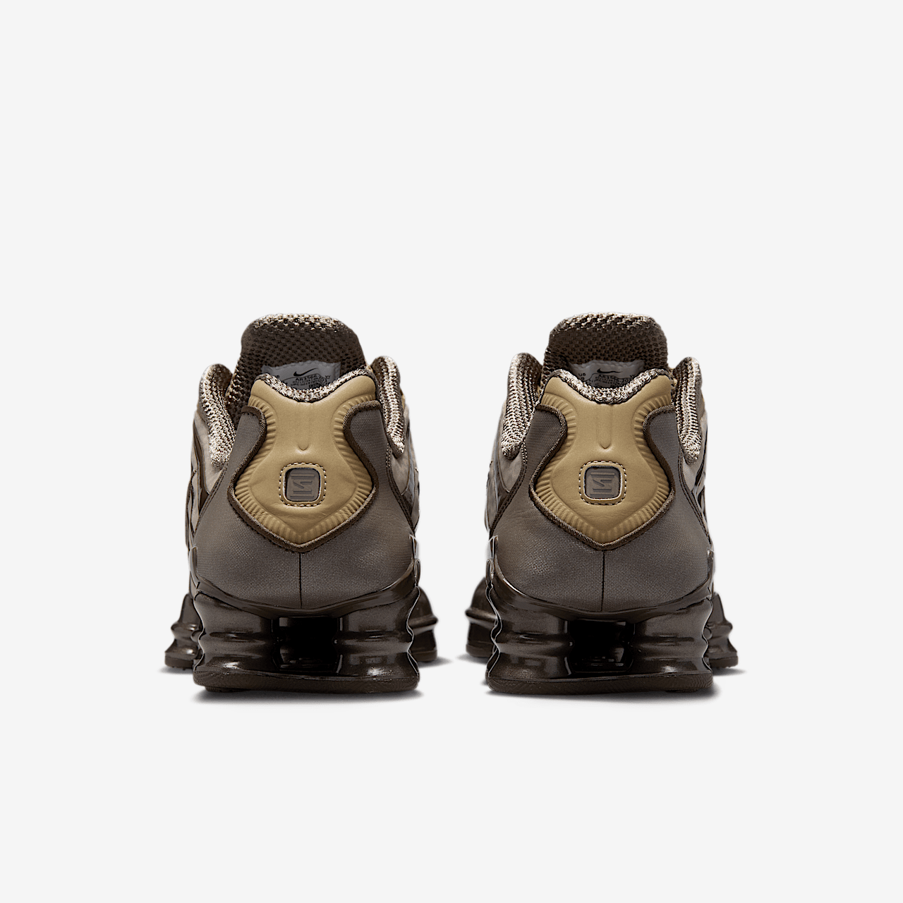 靴 Nike Women's Shox TL Khaki Nike Shox TL Khaki Ironstone Off Noir (Women's) - AR3566-201