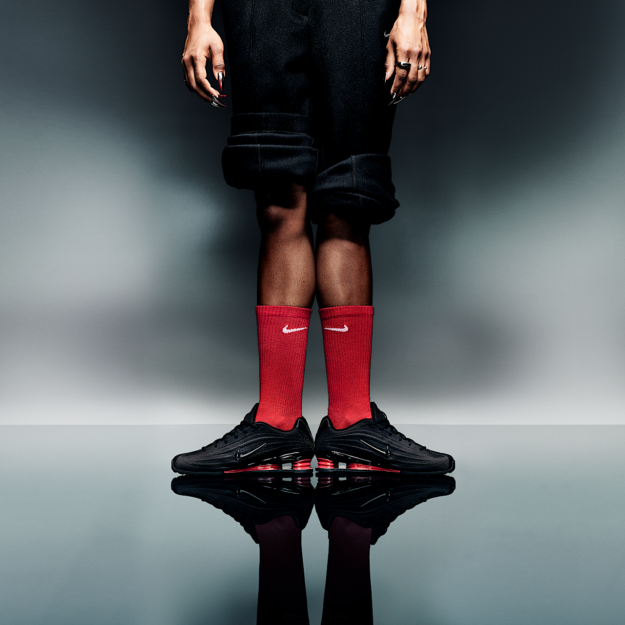 Womens Nike Shox Z Black University Red HQ7540-002 | More Sneakers