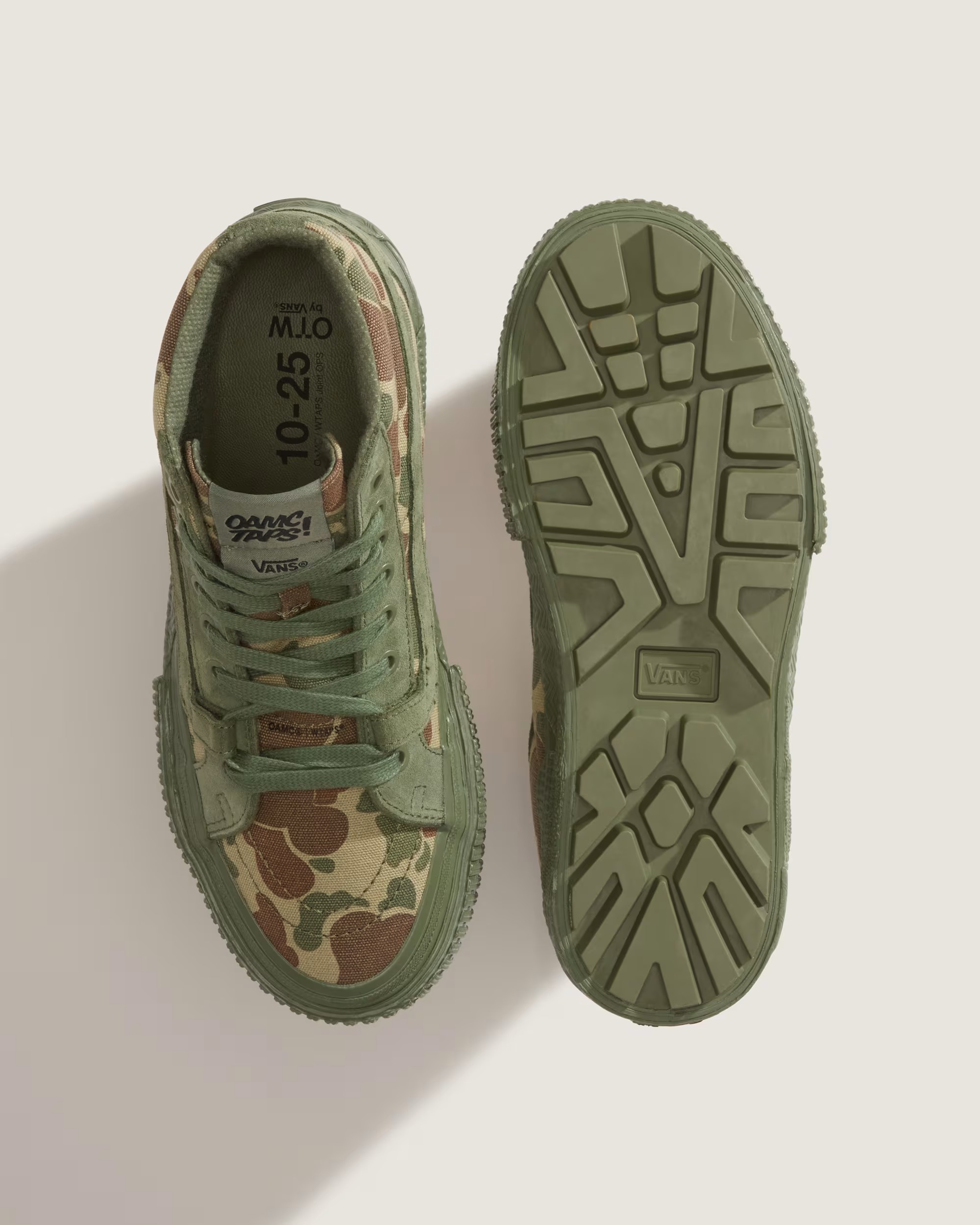 WTAPS x OAMC x Vans OTW Sk8-Hi GL Lug Green Camo VN000MYGDP0 